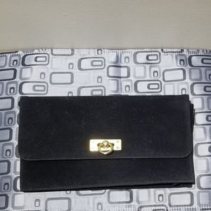 Black Velvet Clutch Purse